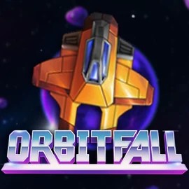 Orbitfall slot logo by ELK Studios at Vauhdikas CasinoOrbitfall